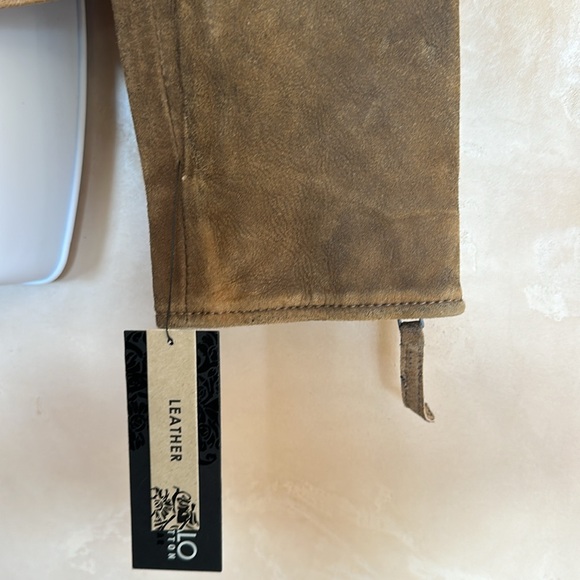 BUFFALO David Bitton brown leather jacket - sz L - Picture 5 of 14